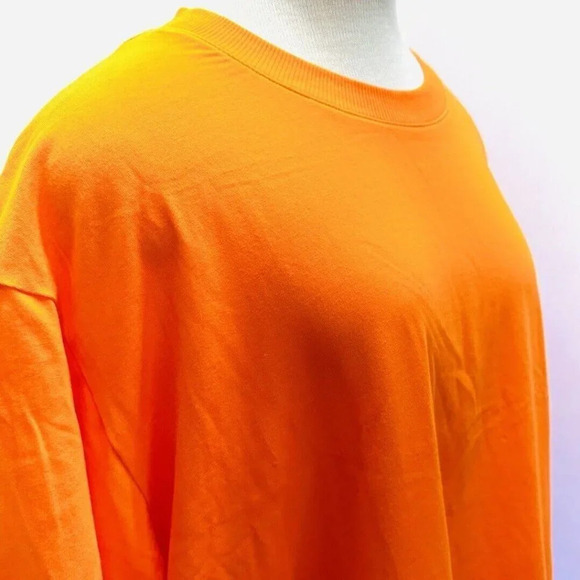 NWT TEK GEAR Women Short Sleeve Crew Neck On the Go Gear Orange Shirt Plus Sz 1X - Picture 4 of 12